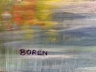 Oil Painting 20x24” Colorful landscape with tall waterfall, autumn tree forest — photo 2