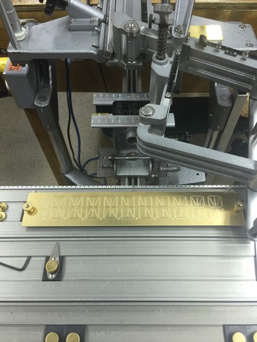 14 SEGMENT DIGITAL READOUT ALPHABET STRIP FOR NEW HERMES PANTOGRAPH FONT LOOK ! - Picture 5 of 12
