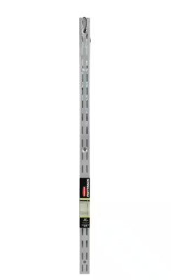 Rubbermaid FastTrack Garage Storage System Upright Rail, 25'' GRAY (1784365)