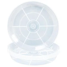 2 Pack 19 Inch Plant Saucer Trays Bird Bath Bowls Pot Saucers Plant Water Drip