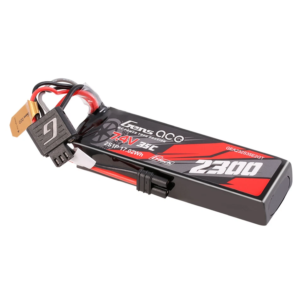 2X Gens Ace 2300mAh 2S 35C 7.4V G-Tech Lipo Battery IEC2 For Arrma Grom Series - Image 3 of 4