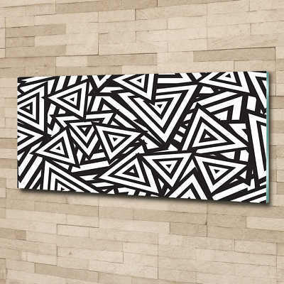 Glas-Bild Wandbilder Druck auf Glas 125x50 Deko Sonstige Dreiecke