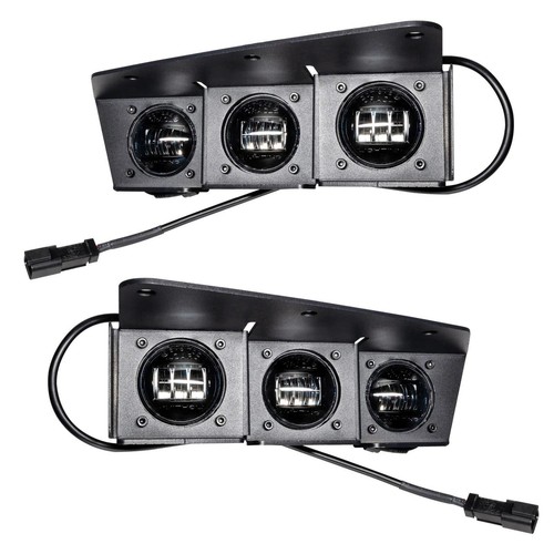 ORACLE Lighting® Triple LED Fog Light Kit (White) for 21-24 Bronco, Steel Bumper - Picture 11 of 12