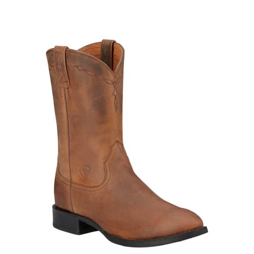 Botas de cuerda para hombre Ariat Heritage marrón en apuros 10002284 - Imagen 1 de 5