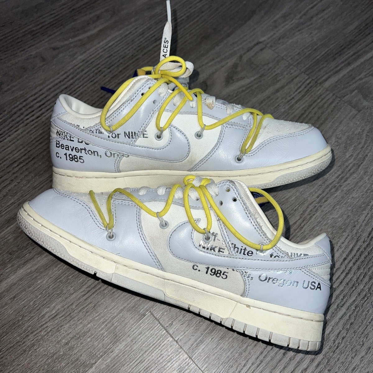 Size 9.5 - Nike Off-White x Dunk Low Lot 27 of 50 With Box