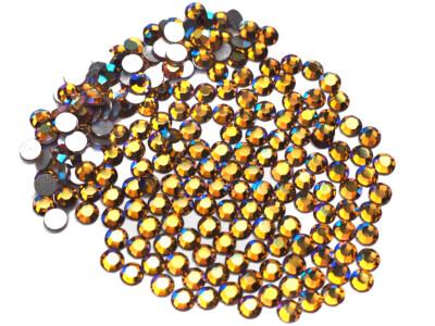Topaz AB, Preciosa Genuine Czech 8-faceted Chaton Rose Flatback Rhinestones