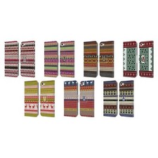 HEAD CASE DESIGNS KNITTED CHRISTMAS LEATHER BOOK CASE FOR APPLE iPOD TOUCH