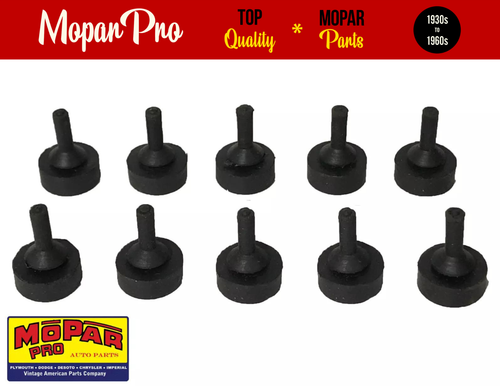 1957 CHRYSLER DESOTO DODGE PLYMOUTH NEW RUBBER HOOD BUMPERS FIT ALL MODELS - 第 1/4 張圖片