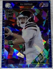 2021 Leaf Pro Set Metal 1989 Blue Crystals /35 KJ Costello Rookie Auto RC