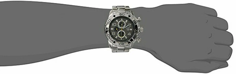 NEW August Steiner AS8130SSB Men's Multi-Functional Grey Dial Silver Metal Watch - Image 4 of 4