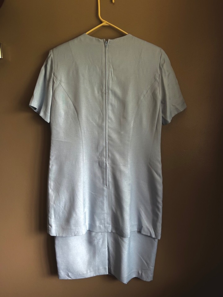 Womens Karin Stevens light blue special occasion dress 10 M eBay