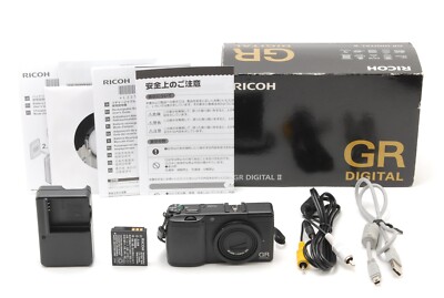 [NEAR MINT in Box] RICOH GR Digital II 10.1MP Black Compact Dijital Camera JAPAN