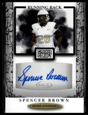 2021 SAGE Premier Draft #A131 Spencer Brown Autographs Black