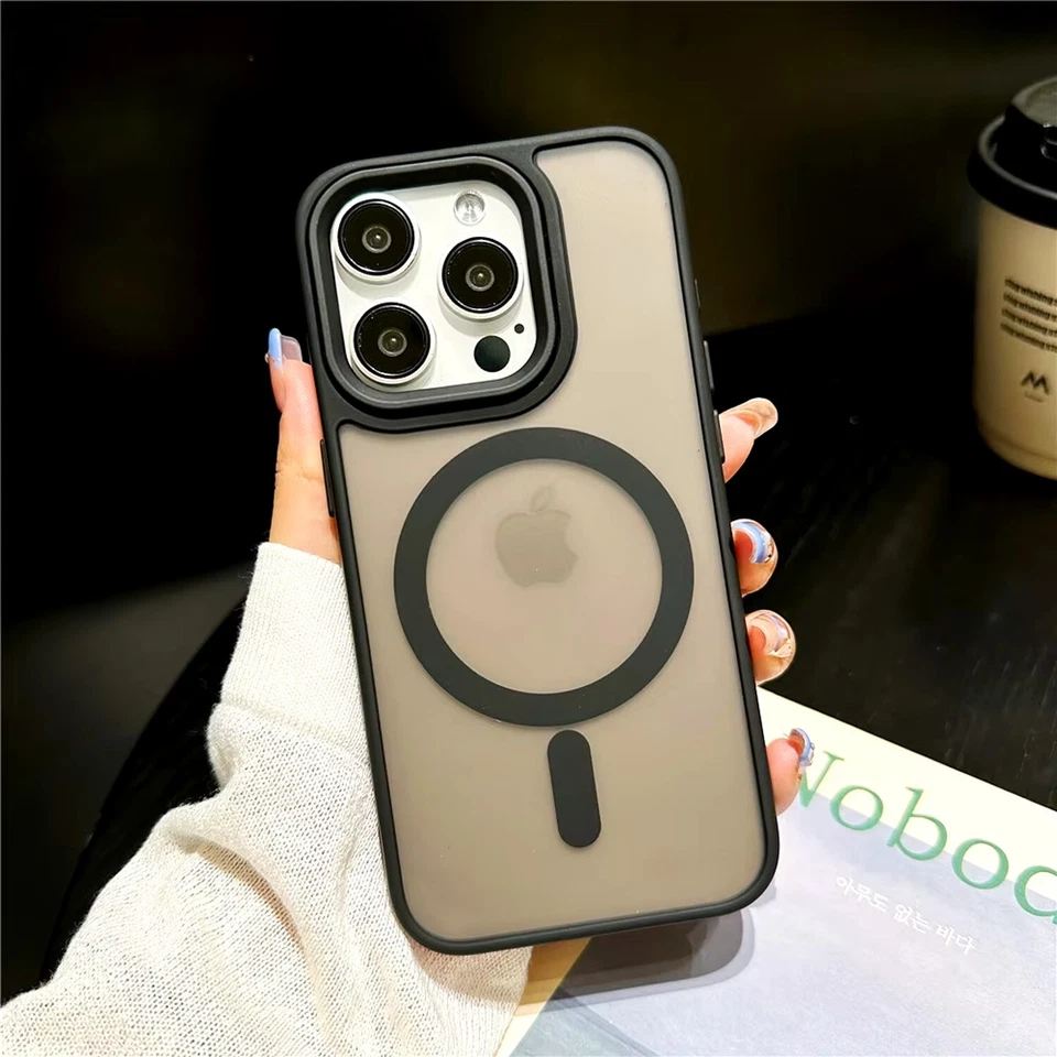 Funda protectora de pantalla Mag Safe a prueba de golpes para iPhone 16 Pro Max 15 14 13 12 11 Foto 2 de 4