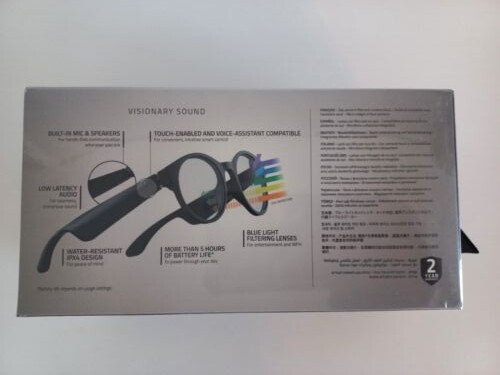 Thumbnail - Razer Anzu Bluetooth Smart Glasses - Round Large- Brandneu