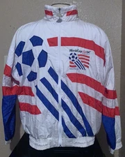 Vintage Apex One Men's Sz XL 1994 World Cup United States Windbreaker Jacket USA