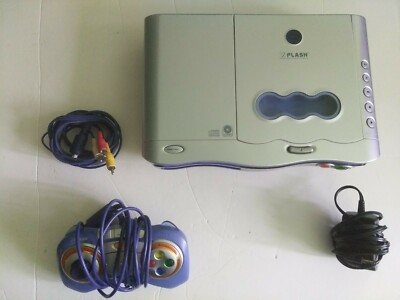 Vtech V.Flash Electronic Learning Game Console -Tested Worked 