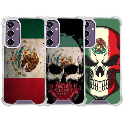 For Samsung Galaxy S20/S21/S22/S23/S24 Ultra Mexico Clear Bumper Case