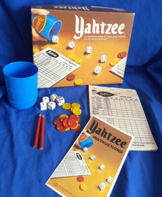 Vintage Retro Yahtzee Würfelspiel - John Sands MB Spiele 1975 - Beschreibung lesen 