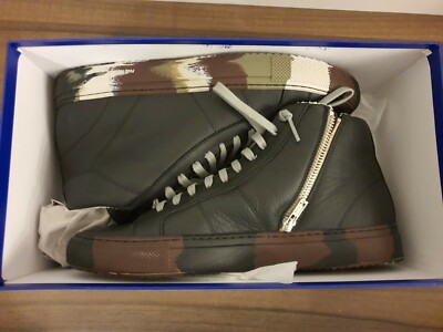 P448 Schuhe Sneaker High-Top Laufschuhe Freizeitschuhe Herren Leder Gr.42 NEU