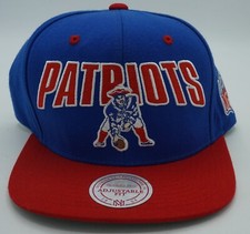 NFL New England Patriots Mitchell and Ness Vintage Snapback Cap Hat M N NEW 