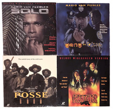NEW Laserdiscs Mario Van Peebles Lot - SOLO, PANTHER, POSSE, Gang in Blue 4 LDs
