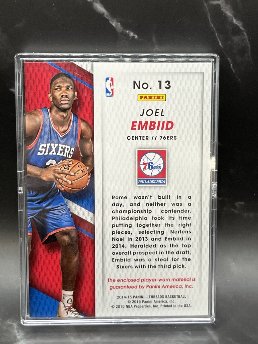 Joel Embiid Rookie 2014-15 Panini Threads Rookie Threads | eBay