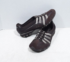 Skechers Womens Shoes Size 8 Bikers Point Slip-On Bungee Flats Brown 21363