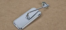 5" LONG BICYCLE BOLT-ON STEEL OG LOWRIDER RECTANGLE MIRROR ALL CHROME