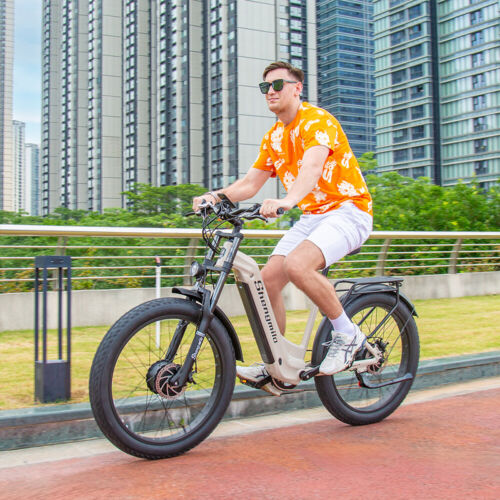 Bicicleta eléctrica usada City E-bike 2000W 48V 17.5Ah Fat Tire Mountainbike - Imagen 20 de 24