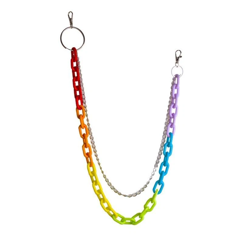 Rainbow Wallet Chains Belt Chain Jean Chain for Men Key Metal