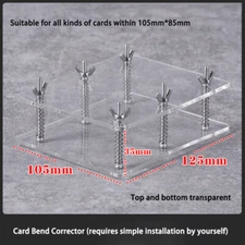 Clear Card Bend Corrector Card Holder Tool for Multi-Sport Trading Card Repair