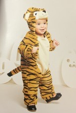 Hyde Eek Halloween Plush Tiger Jumpsuit Size 6-12 months With Defects