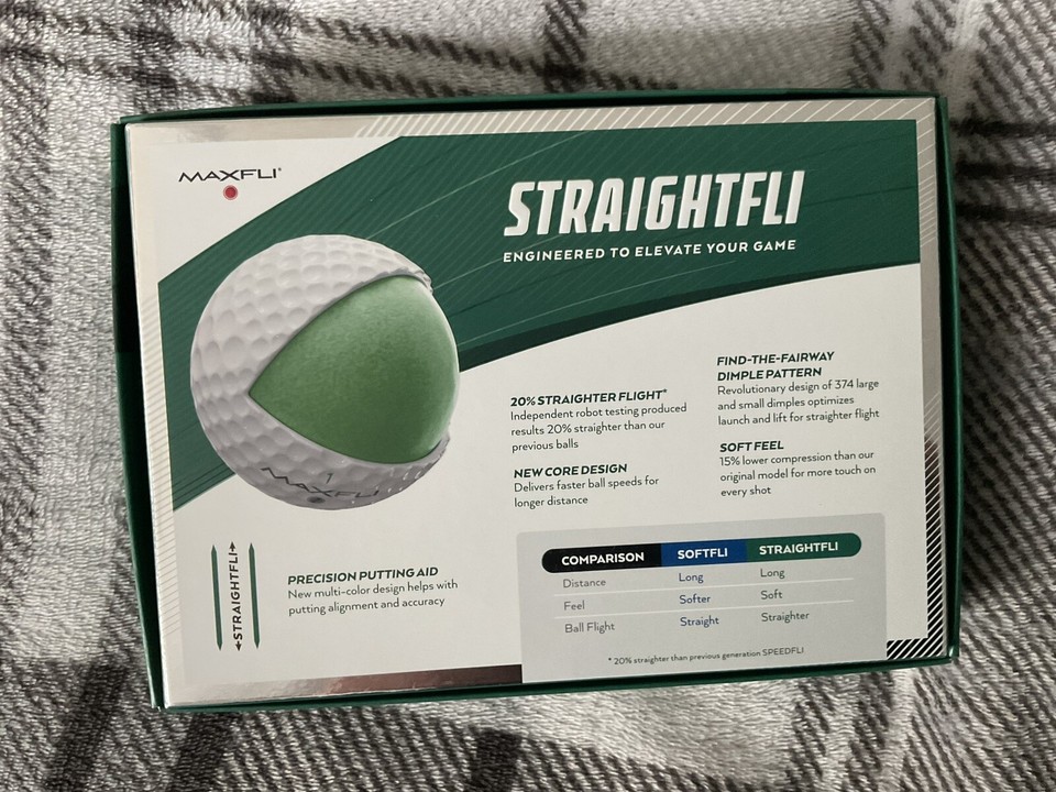 New Maxfli StraightFli Golf Balls White 12Pack eBay