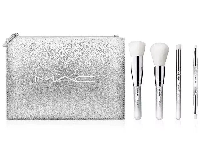 MAC Brush OF Snow Essential 5pc Kit Bag Set 426 427 519 517 (SES