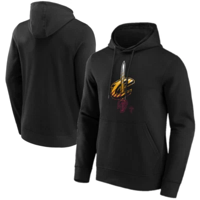 FANATICS Cleveland Cavaliers Herren Hoodie NBA Black Fade Graphic Kapuzenpullover - Neu