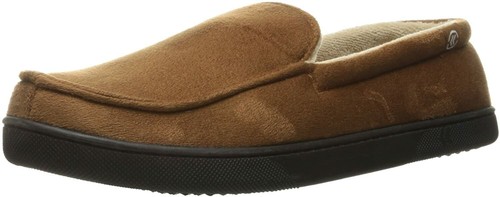 isotoner signature men's memory foam microsuede nigel moccasin slippers