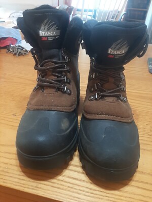 Waterproof Boots- Itasca Thinsulate -Size Lace Up 3M Insulated Bottoms 