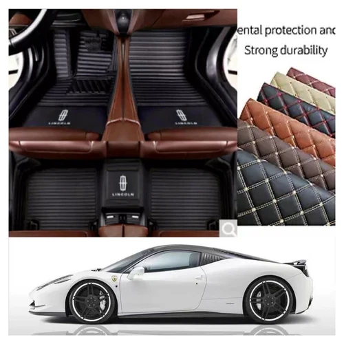 For Lincoln Car Floor Mats Front Rear Carpets Cargo Liner Fit All Weather Mats - Imagen 22 de 36