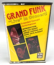 Grand Funk  “Live” in Concert (1987) Music Cassette Tape Capitol 4XL-9593