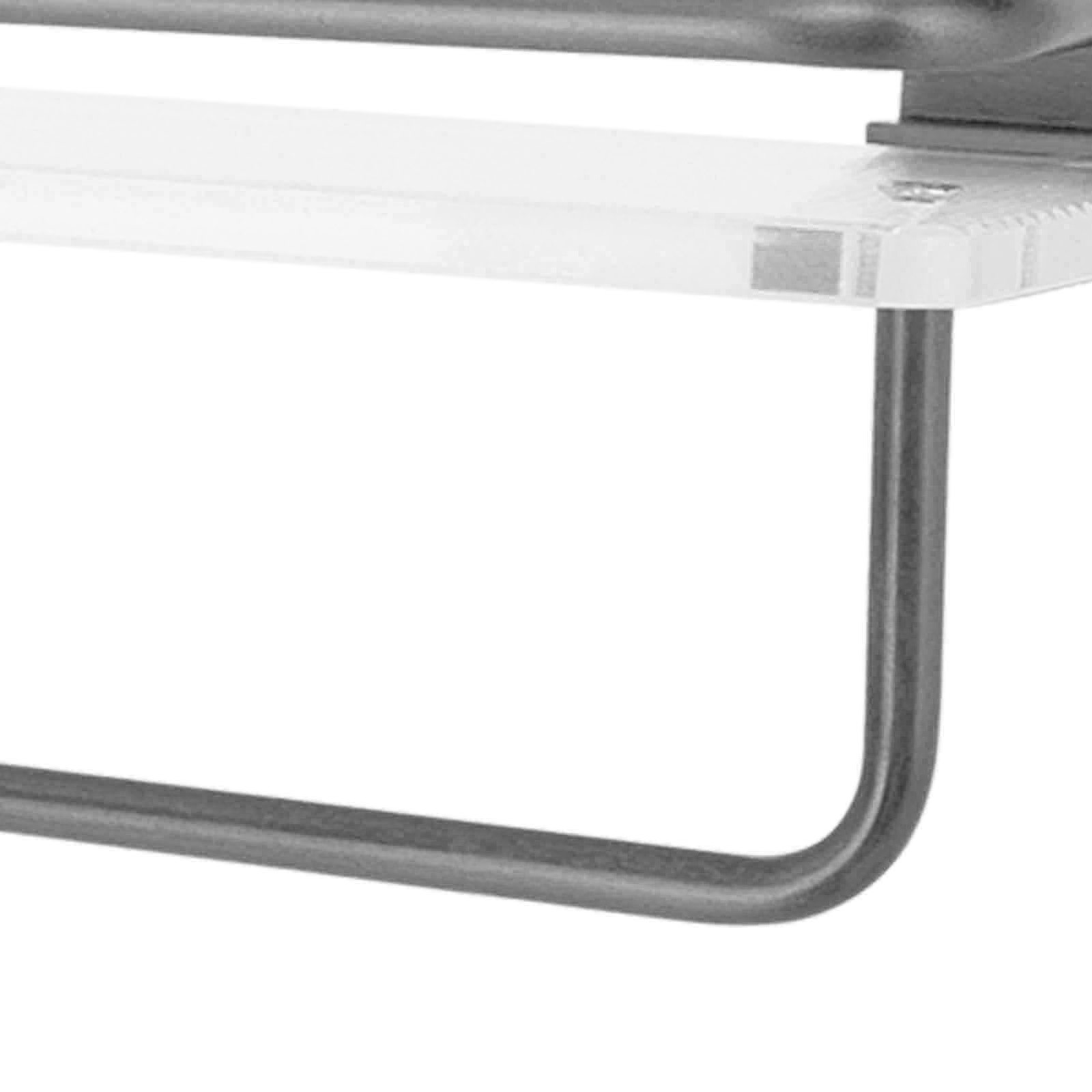 NEW (B Type With Rod 30cm) Non-perforated Acrylic Towel Rack Gray