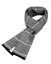 Men's Winter Warm Scarf with Tassels Soft Classic Mens Cashmere Feel 19 gray