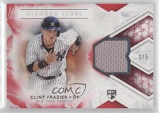 2018 Topps Diamond Icons Single Player Relics Red 1/5 Clint Frazier #SPR-CF 6fs