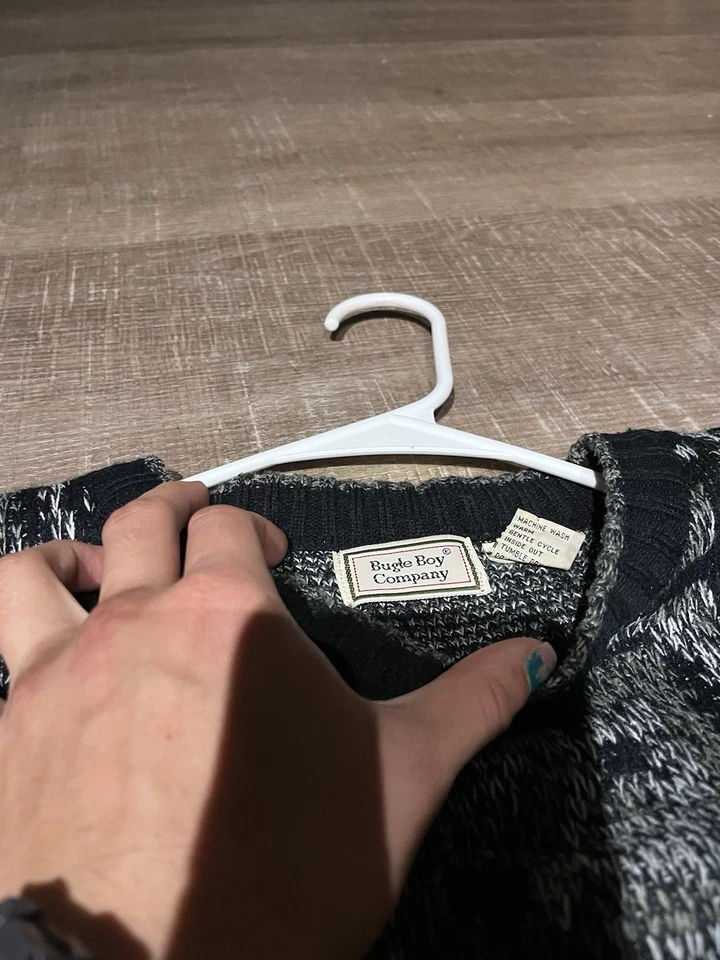 Vintage Bugle Boy Pullover Knit Sweater Men’s Large - Image 2 of 3