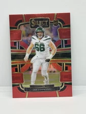 2023 Panini Select Red Prizm - Concourse #78 Joe Tippmann (RC) /99 Jets