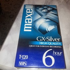 Maxell 214016 120 Minute Gx Silver Video Tape