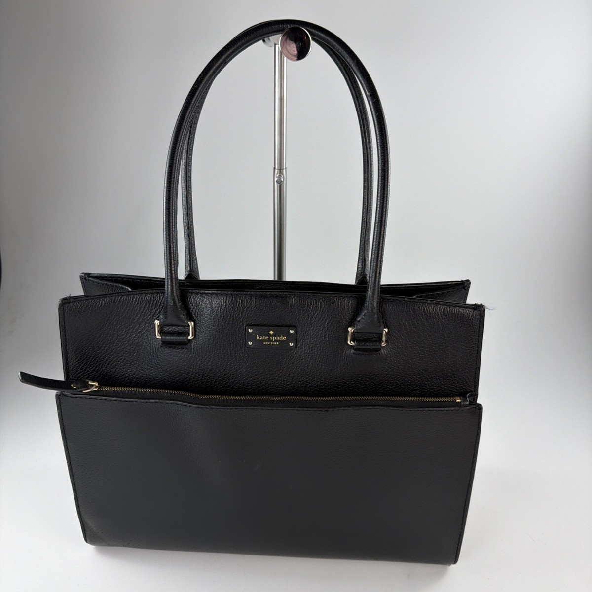 Kate Spade New York WKRU5851 Leather Handbag - Black for sale