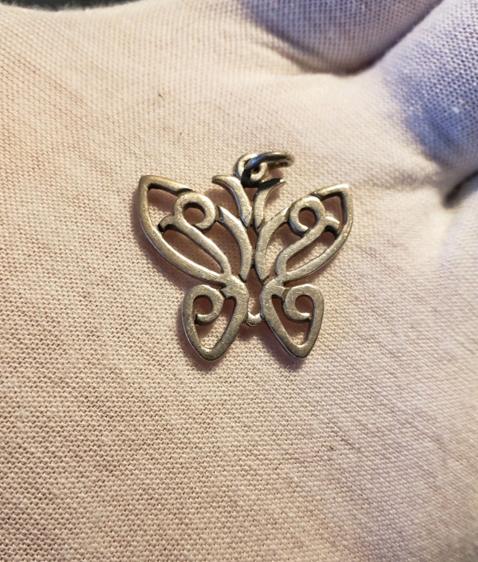 Large Retired James Avery Scrollwork Butterfly Pe… - image 4