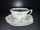 Vintage Shelley Fine Bone China Cup & Saucer- Dainty Shape, Blue Floral, England — photo 1