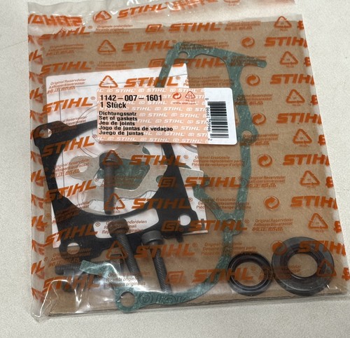 STIHL OEM GASKET SET 1142 007 1601 W/ CRANKSHAFT SEALS MS462 MS462R MS462C C-M R - Picture 4 of 4
